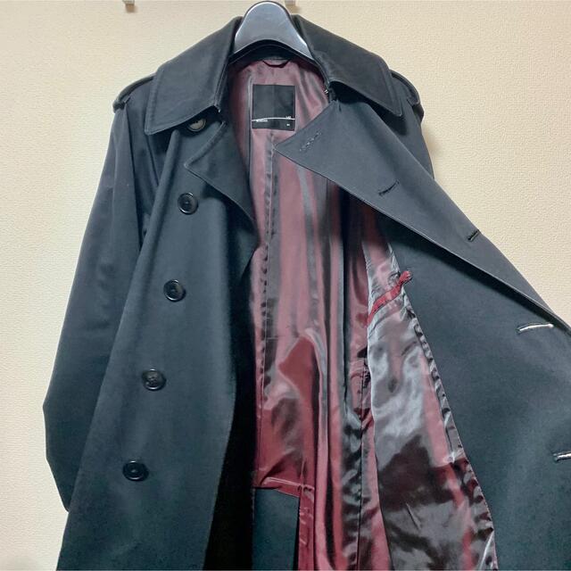 LAD MUSICIAN(ラッドミュージシャン)のLAD MUSICIAN トレンチコート/ブラック/44サイズ メンズのジャケット/アウター(トレンチコート)の商品写真