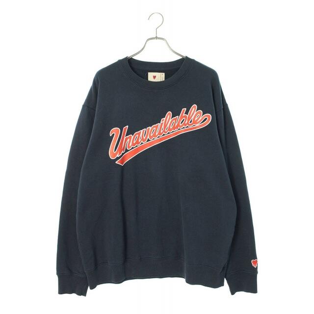 エモーショナリーアンアベイラブル/Emotionally Unavailable 22SS UNAVAILABLE CREWNECK ロゴプリントクルーネックスウェット メンズ XL