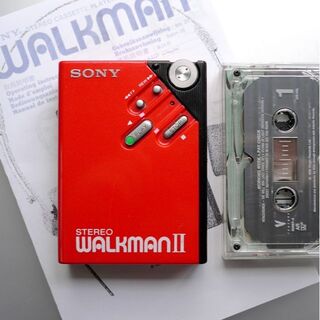SONY - 【動作整備品】 ソニー カセットテーププレーヤー ウォークマン WM-2 RED
