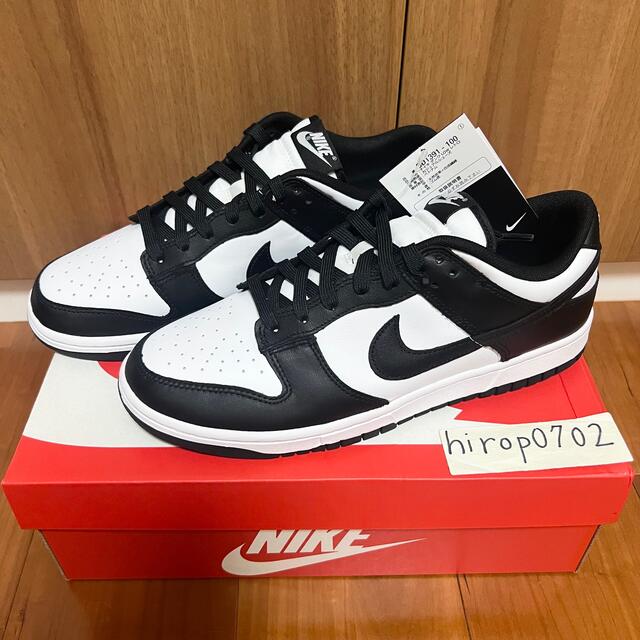 NIKE(ナイキ)のNike Dunk Low Retro ホワイト ブラック パンダ 27.5cm メンズの靴/シューズ(スニーカー)の商品写真