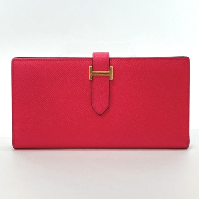 手数料安い Hermes ピンク ベアンスフレ 長財布 エルメス - 財布