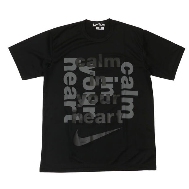 ブラックコムデギャルソン NIKE ナイキ 新作 メッセージ Tシャツ XL