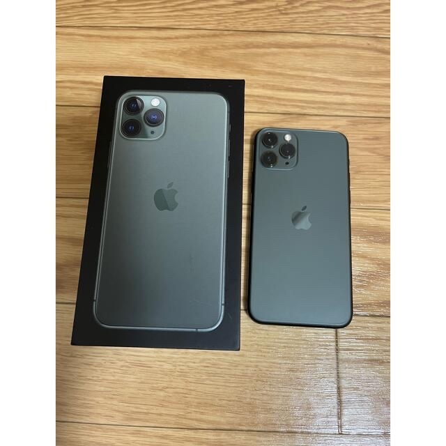 iPhone - iPhone11 Pro 64GB SIMフリー ミッドナイトグリーンの+