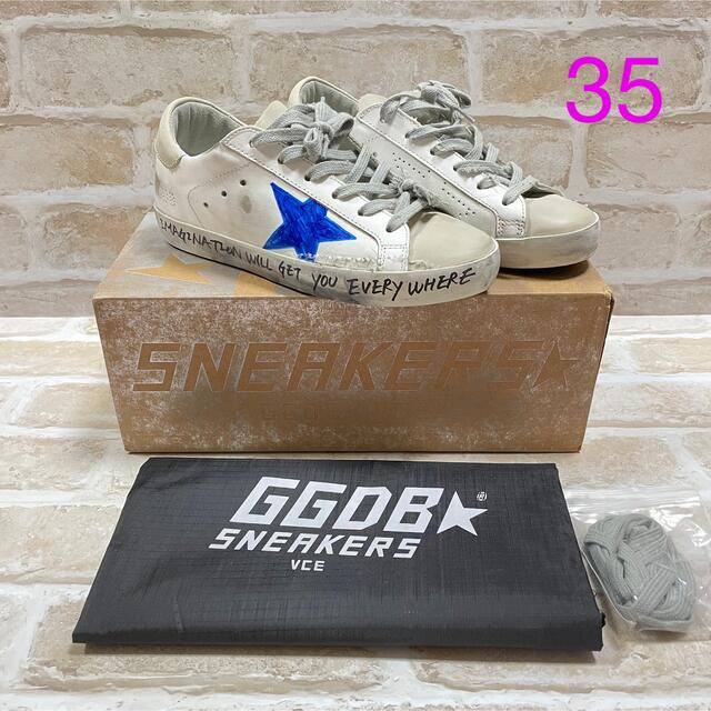 GOLDEN GOOSE スーパースター ペンテル スニーカー 35 - 靴/シューズ