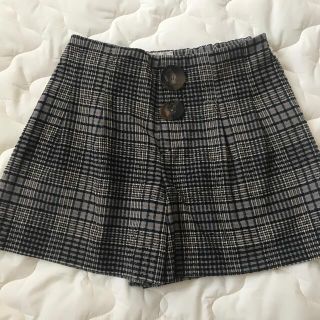 ザラキッズ(ZARA KIDS)のZARA チェック柄　ショートパンツ　11歳 152cm 女の子(パンツ/スパッツ)