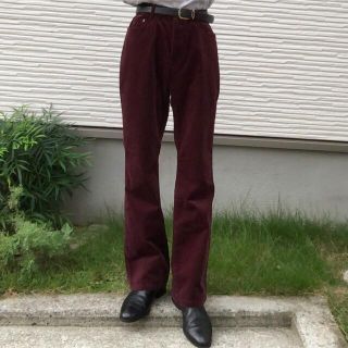 RANDY 19SS フレアパンツ ワインレッド