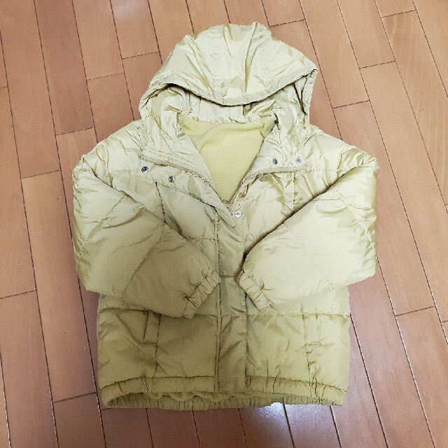 GU(ジーユー)の値下げ　GUダウン　ほぼ新品 キッズ/ベビー/マタニティのキッズ服女の子用(90cm~)(コート)の商品写真