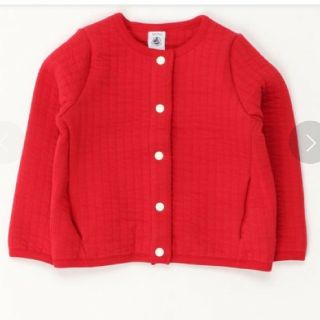 プチバトー(PETIT BATEAU)のプチバトー　チュビックキルティングカーディガン(カーディガン)