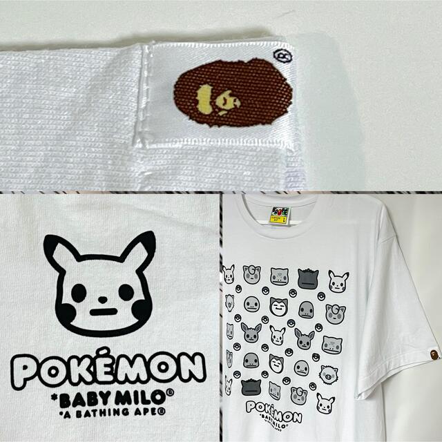 APE × Pokemon コラボ　ベイビーマイロ風 ポケモン Tシャツ　L 5