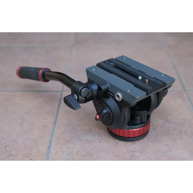 美品 Manfrotto マンフロット MVH502AH ビデオ雲台 スマホ/家電/カメラ