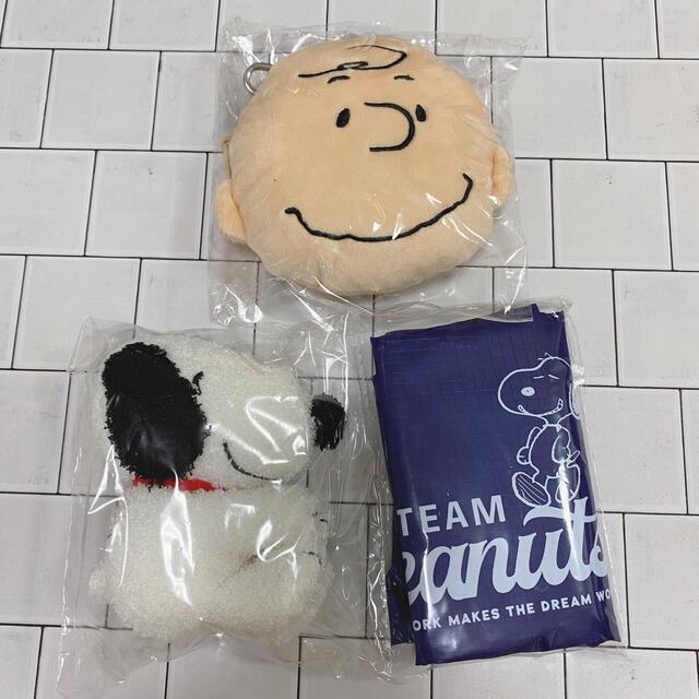 PEANUTS(ピーナッツ)の新品 スヌーピー  チャーリーブラウン ぬいぐるみ パスケース エコバッグ エンタメ/ホビーのおもちゃ/ぬいぐるみ(キャラクターグッズ)の商品写真