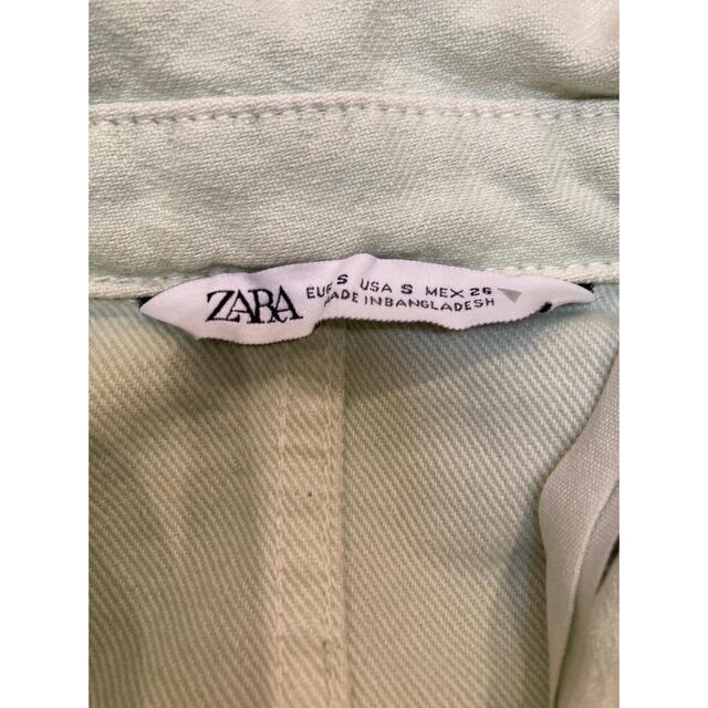 専用 zara mint mint short denim jacket レディースのジャケット/アウター(Gジャン/デニムジャケット)の商品写真