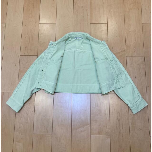 専用 zara mint mint short denim jacket レディースのジャケット/アウター(Gジャン/デニムジャケット)の商品写真