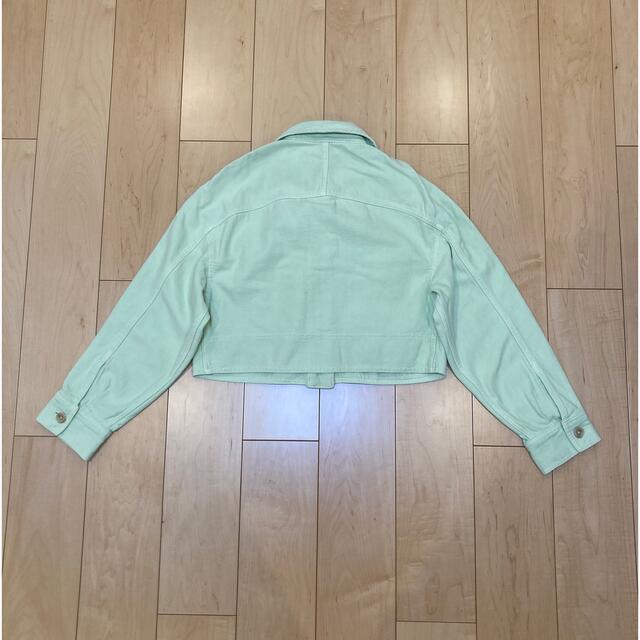 専用 zara mint mint short denim jacket レディースのジャケット/アウター(Gジャン/デニムジャケット)の商品写真