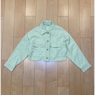 専用 zara mint mint short denim jacket(Gジャン/デニムジャケット)