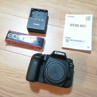 Canon - キャノン　Canon　EOS　90D　ボディ　説明書　充電器　ストラップ