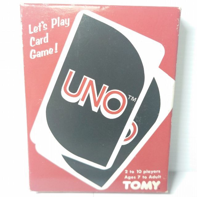 Takara Tomy(タカラトミー)のTOMY『UNO』【箱・説明書付き】レトロ エンタメ/ホビーのテーブルゲーム/ホビー(トランプ/UNO)の商品写真