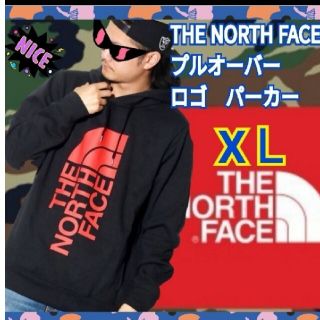 ザノースフェイス(THE NORTH FACE)のノースフェイス プルオーバー ロゴパーカー メンズ NORTH FACE 米国赤(パーカー)