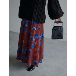 アメリヴィンテージ(Ameri VINTAGE)のameri MILA VELOUR CUT SKIRT アメリ(ロングスカート)