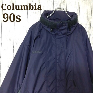 コロンビア(Columbia)のコロンビア90s　ナイロンジャケット　パープル　レディースM　（220）(ナイロンジャケット)