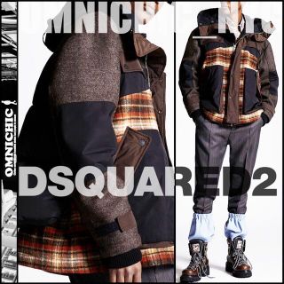 ディースクエアード(DSQUARED2)の21秋冬/新品45万ディースクエアードウールマウンテンパーカーダウンコート52(ダウンジャケット)