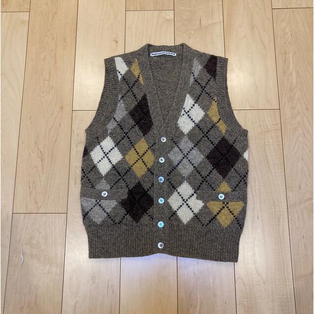 専用 90s vintage argyle wool knit vest