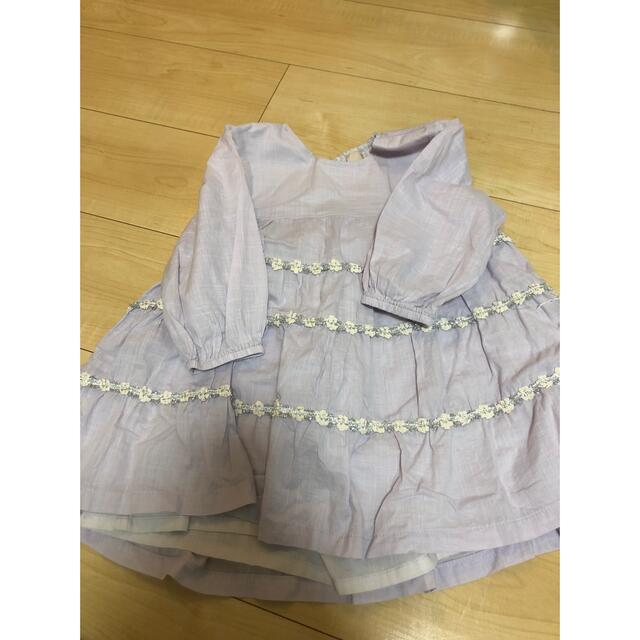 petit main(プティマイン)のプティマイン チュニック　90 キッズ/ベビー/マタニティのキッズ服女の子用(90cm~)(Tシャツ/カットソー)の商品写真