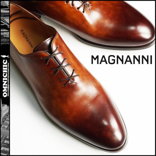 Santoni(サントーニ)の新6.6万MAGNANNIパティーヌマグナーニレザーシューズ43/26.5〜27 メンズの靴/シューズ(ドレス/ビジネス)の商品写真