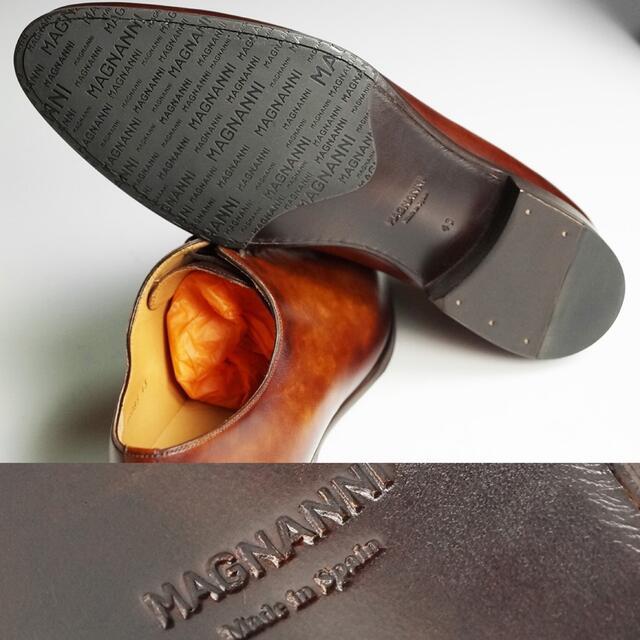 Santoni(サントーニ)の新6.6万MAGNANNIパティーヌマグナーニレザーシューズ43/26.5〜27 メンズの靴/シューズ(ドレス/ビジネス)の商品写真