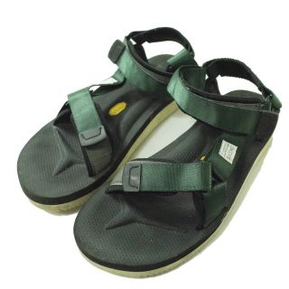 スイコック(suicoke)のSUICOKE スイコック DEPA デパ ストラップサンダル US8(26cm) GREEN vibram スポーツサンダル アウトドア シューズ【中古】【SUICOKE】(サンダル)