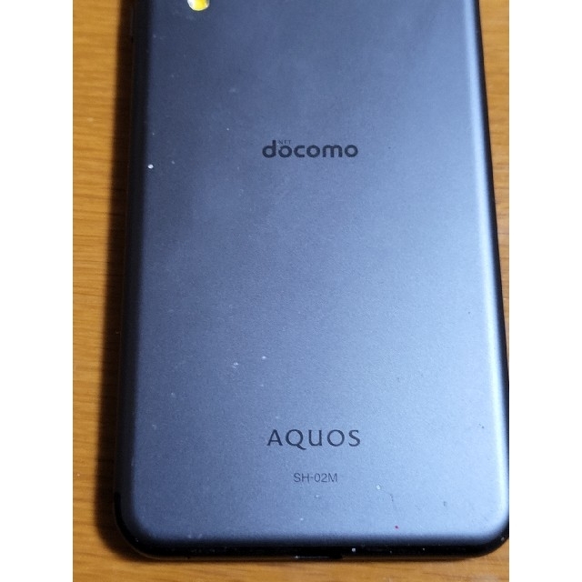 AQUOS(アクオス)のSHARP AQUOS sense3 SH-02M 黒 ドコモ docomo スマホ/家電/カメラのスマートフォン/携帯電話(スマートフォン本体)の商品写真