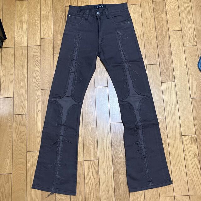 SHOOP(シュープ)のshoop 21fw cross denim pants メンズのパンツ(デニム/ジーンズ)の商品写真