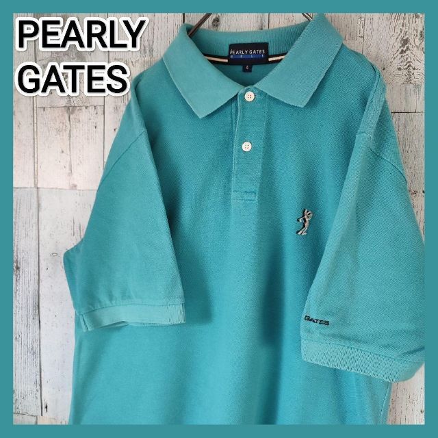 PEARLY GATES - パーリーゲイツ 半袖ポロシャツ ワンポイント刺繍ロゴ