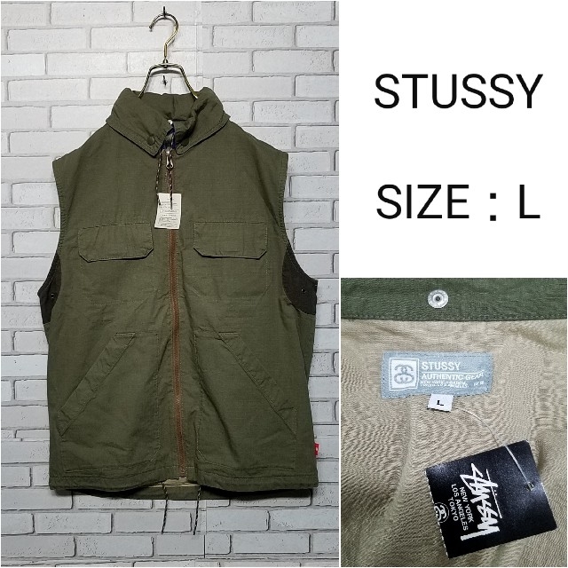 STUSSY】未使用 ステューシー ベスト L オールド - ベスト