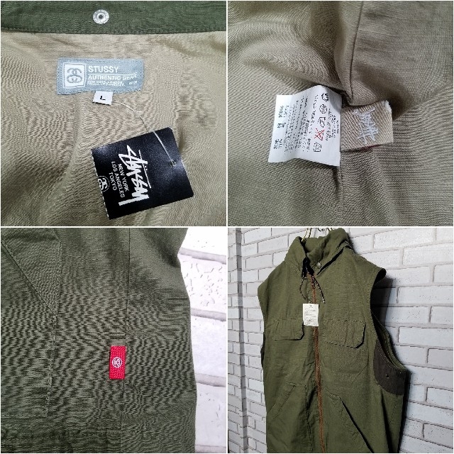 STUSSY - 【STUSSY】未使用 ステューシー ベスト L オールドの STUSSY - 【STUSSY】未使用 ステューシー ベスト L オールドの