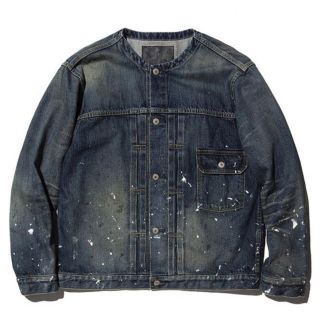 キャリー(CALEE)のCALEEUsed 1st type nocollar denimjacket(Gジャン/デニムジャケット)