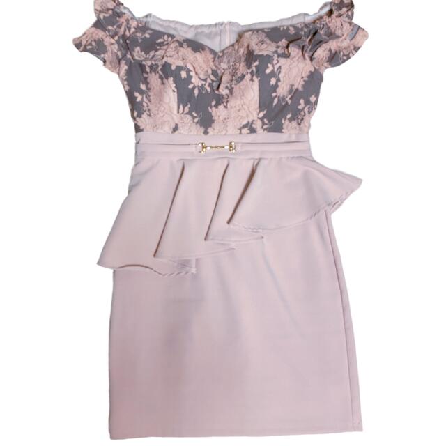 dazzy store(デイジーストア)のオフショル　キャバドレス　ピンク レディースのフォーマル/ドレス(ナイトドレス)の商品写真