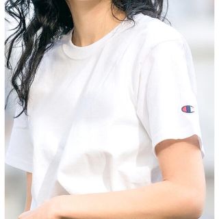 チャンピオン(Champion)のチャンピオン 白Tシャツ  Ｓサイズ (Tシャツ(半袖/袖なし))