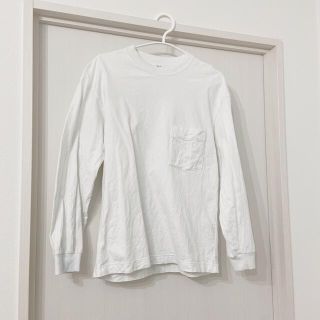 ユニクロ(UNIQLO)のUNIQLO クルーネックT 白(MEN)(Tシャツ/カットソー(七分/長袖))