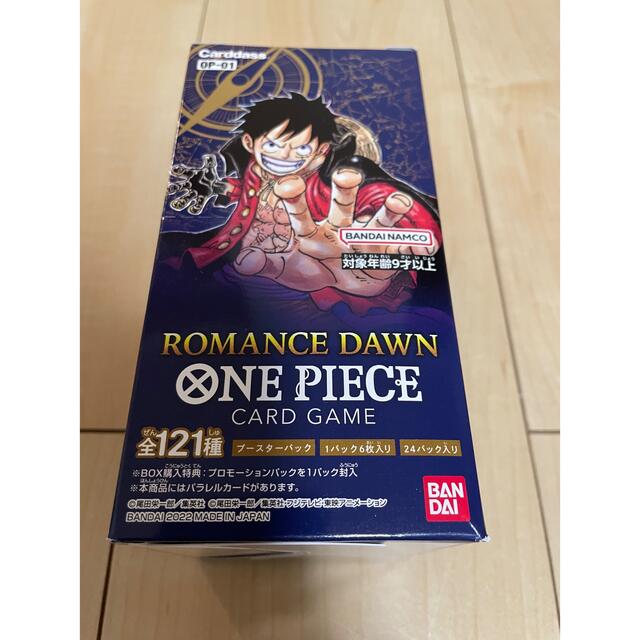 ONE PIECE(ワンピース)のワンピースカードゲーム romancedawn ロマンスドーン1box 未開封 エンタメ/ホビーのトレーディングカード(Box/デッキ/パック)の商品写真