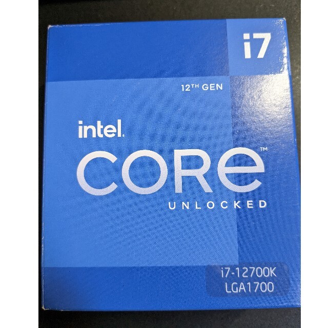 intel core i7 12700K BOXCPU