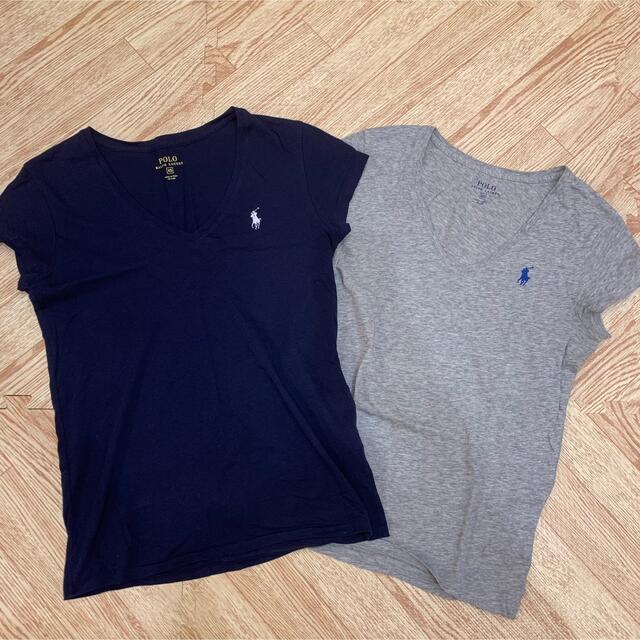 POLO RALPH LAUREN(ポロラルフローレン)のPOLO VネックTシャツ 2枚セット レディースのトップス(Tシャツ(半袖/袖なし))の商品写真