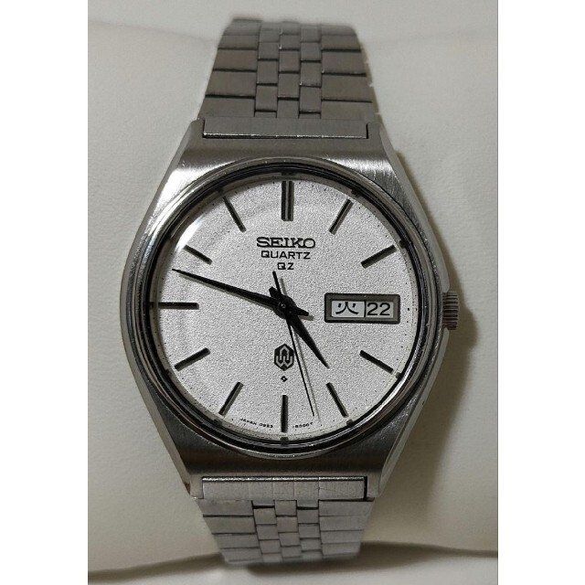 ★希少美品★SEIKO クォーツQZ 1975年 梨地文字盤