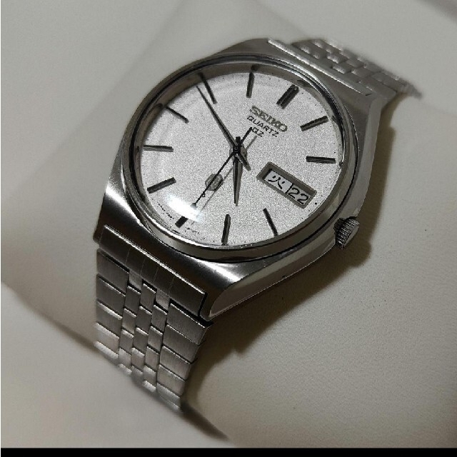 ☆希少美品☆SEIKO クォーツQZ 1975年 梨地文字盤 | utopiacam.com