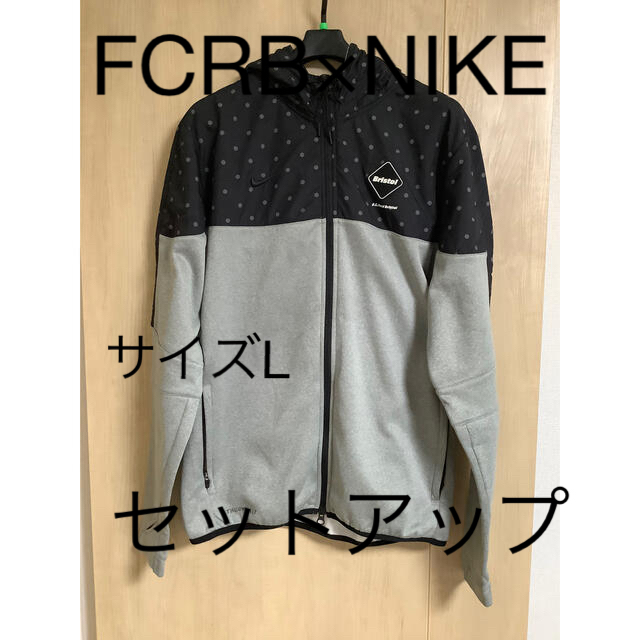 トップスFCRB×NIKE ソフネット　ナイキ　ビッグスウォッシュ　セットアップL