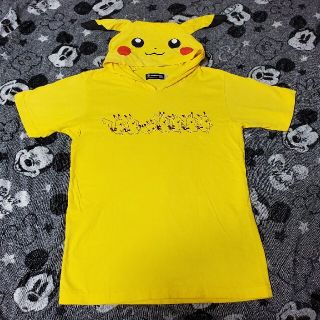 ポケモン(ポケモン)のポケットモンスター　ピカチュウフード付きTシャツ　Sサイズ　ポケモン(Tシャツ/カットソー)