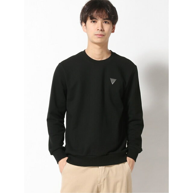 GUESS(ゲス)の【ブラック(BLK)】(U)Unisex Triangle Sweatshirt レディースのトップス(トレーナー/スウェット)の商品写真