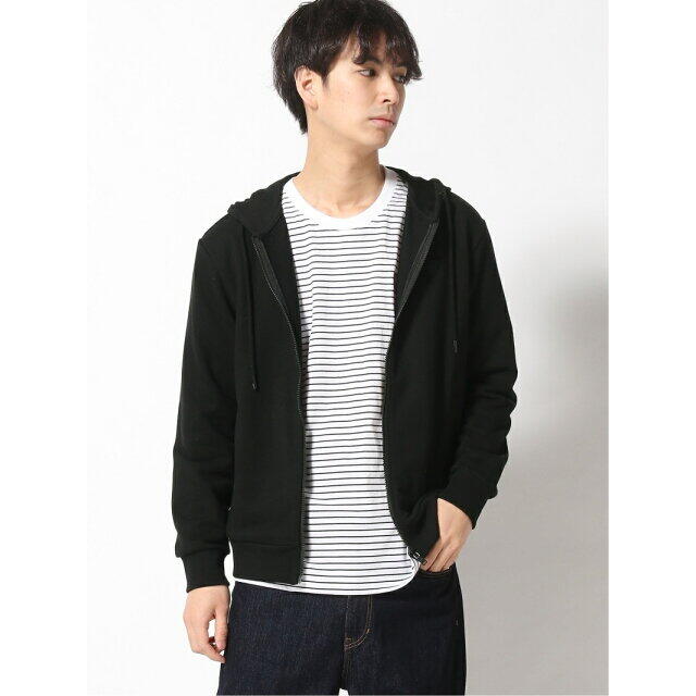 【ブラック(BLK)】(U)Unisex Hoodie Zip-Up