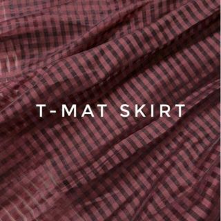 国際ブランド T-mat ロングスカート ギンガムチェックスカート T-mat