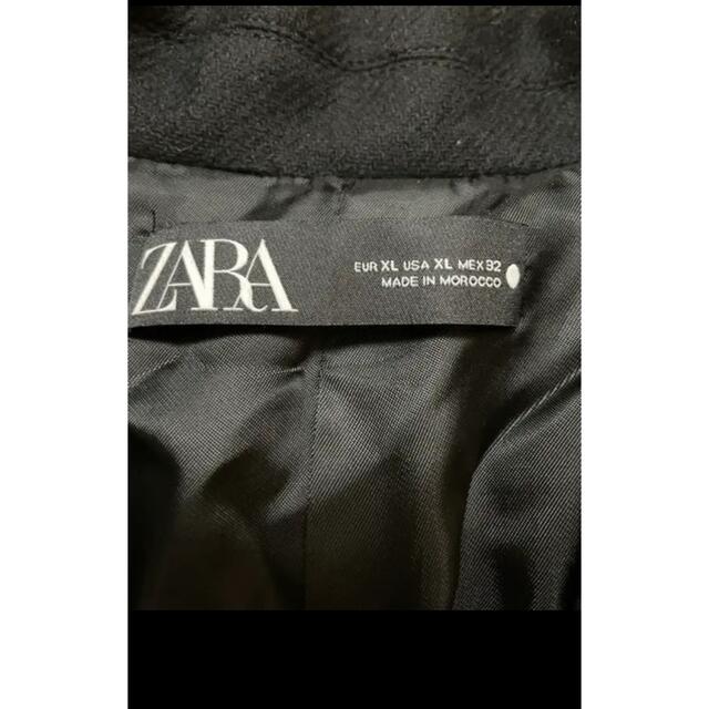 【新品未使用タグ付】ZARA ウールブレンド ボタンケープ ポンチョ XL 2